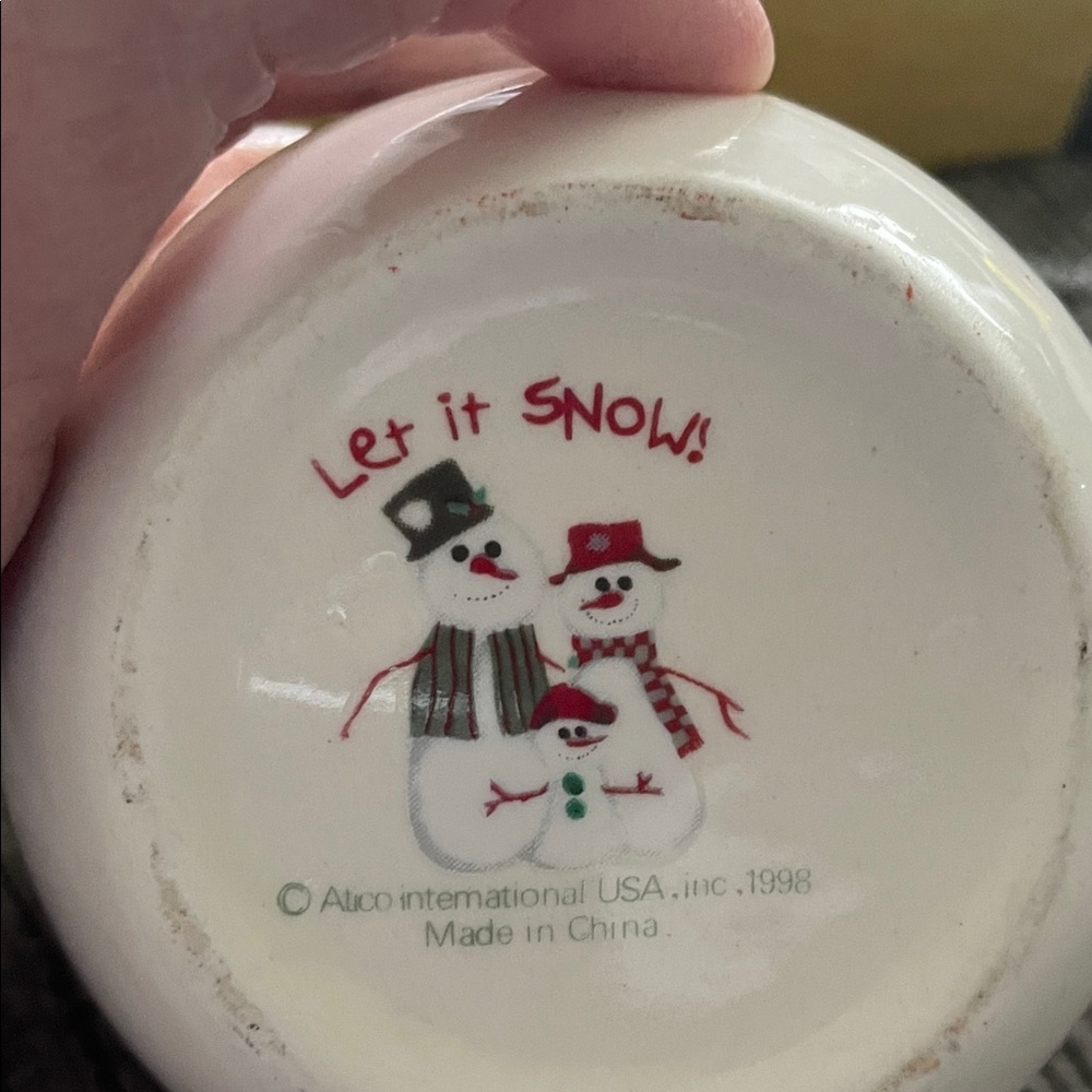 Festive Snowman Holiday Pitcher - Picture 2 of 4